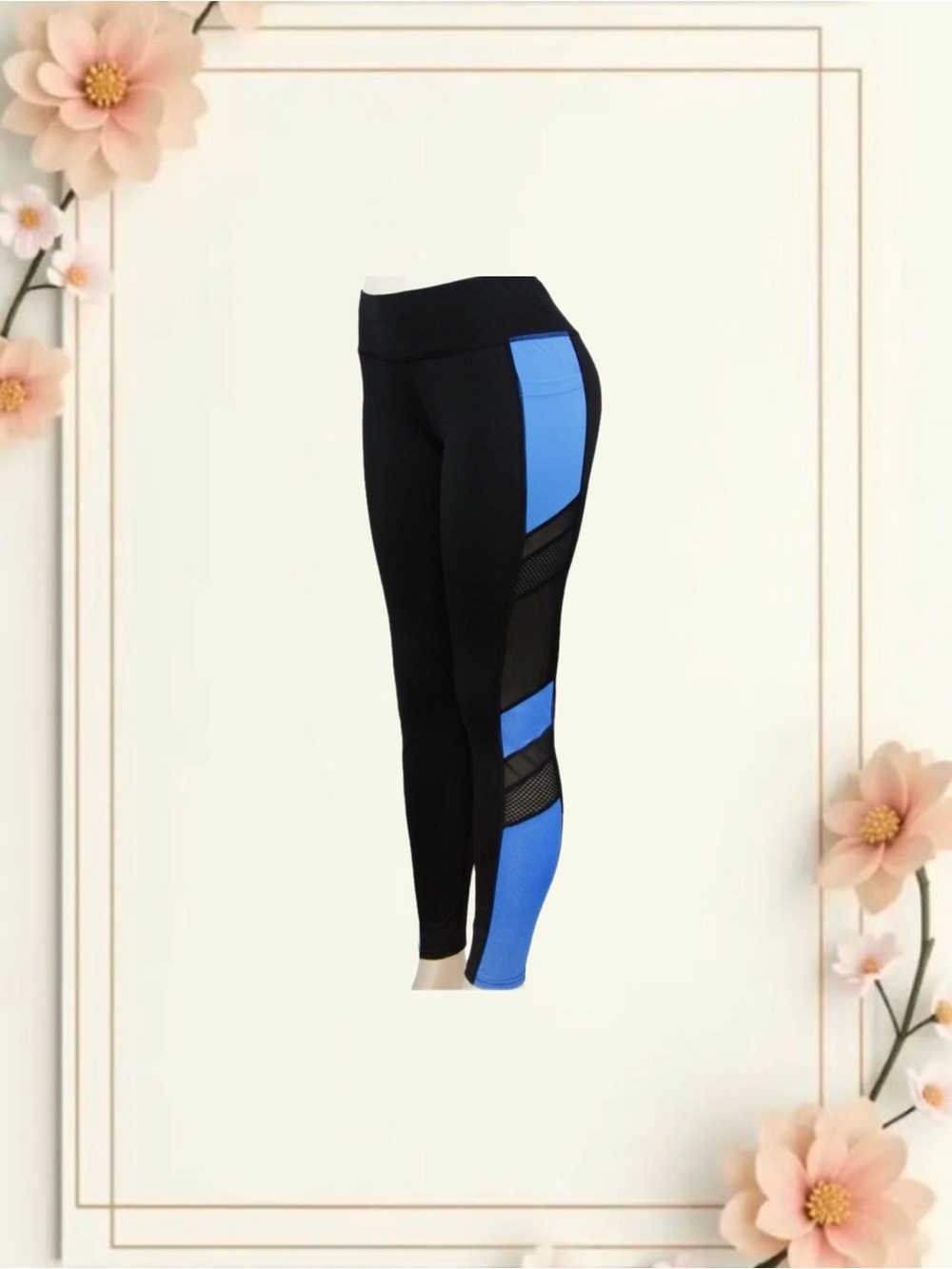 NWT Black & Blue GM Fashion Leggings